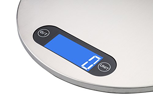 Ewolee Küchenwaage Digitalwaage mit Touchscreen Feinwaage Tara-Funktion hohe Präzision von 1g bis 5kg inkl. Batterie - 2