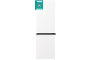 Hisense RB390N4CW10 - Frigorífico Combi No Frost, Capacidad Neta 300 L, 185 cm Alto, Eco Mode, Botellero, Silencioso 38 dBA