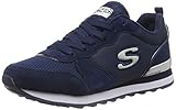 pumps shoe type Kontrastfarbene Einsätze Skechers Damen Retros-og 85-goldn Gurl Sneaker, (Navy Suede/Mesh/Nylon/Silver Trim NVY), 5 EU