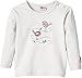 Eltern by Salt & Pepper Baby Girls E NB Longsleeve Birdie print Plain Crew Neck Long Sleeve Long Sleeve Top, White (off-white 017), 3-6 Months (Manufacturer size: 68)