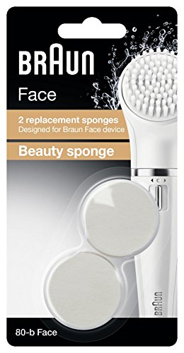 Braun SE80 Silk Epil Face Beauty Sponge Refills - Pack of 2