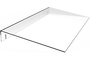 HANSEN WERBETECHNIK Lichtschachtabdeckung/Kellerschachtabdeckung/Regenschutz aus Acryl/Acrylglas zum Anschrauben 900 x 450 mm