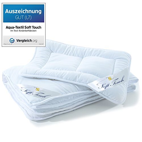 Kinder Bettdecke / Ganzjahresdecke, 100 x 135 cm Mikrofaser Baby-Steppdecke im Set mit 1x Kopfkissen 40 x 60 cm | aqua-textil Soft Touch Kids 0011221 - 2