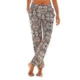 Bequem pants anzug haremshose pumphose chino pluderhose leinen freizeithose hochzeit grau weiß stretch ankle bequem sport panties 3/4 tunnelzug sommerhose lose röhre print strandhose baumwollhose