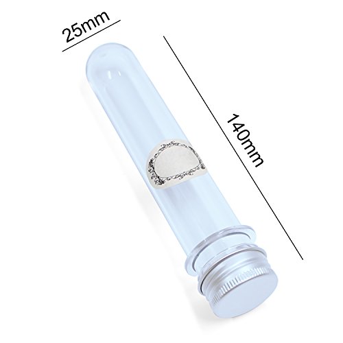 almondcy-offer 140 mm (40) Multifunktions-Kunststoff Test Tube, Set von 12 - 3