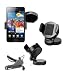 Produktbild Hostey® Auto Kfz Halter für Sony Ericsson neo V | arc S | Xperia Ray | Live mit Walkman | Xperia active | Sony Ericsson txt | Mix Walkman | txt pro / Kfz Auto Halter / Autohalter Halterung 360° Grad Schwankbar VIBRATIONSFREI / KFZ Halterung / KFZ Halter / Autohalterung / Gerätehalter / Passivhalter / Universell / Smartphone / Universal / Car Holder / PKW / LKW / 360° Grad Universal universell einstellbar Standfuß Standfuss Kugelgelenk Car Holder Cradle Schwarz Black TOP Samsung Galaxy S2 i9100, Samsung Galaxy S3 i9300 Samsung Galaxy S1 i9000, LG Optimus Speed, Nokia X7, HTC Desire HD, HTC Sensation, Universal für alle Handys einsetzbar, iPhone 4S, Samsung Star S5230, Blackberry 9810 Torch, Nokia Lumia 800, HTC Explorer, Motorola Razr, Motorola Defy+, HTC EVO 3D, iPhone 3G, iPhone 3GS, iPhone 4 4S, HTC One X, HTC One S, HTC One V, HTC 7 Pro, HTC Velocity 4G Autohalterung Autohalter Halterung 360° Grad Schwankbar VIBRATIONSFREI / KFZ Halterung / KFZ Halter / Autohalterung / Gerätehalter / Passivhalter / Universell / Smartphone / Universal / Car Holder / PKW / LKW+ Verwicklung frei Micro USB Car Charger