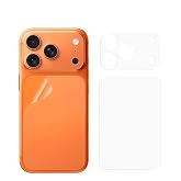 Apple iPhone 17 Pro Max İle Uyumlu Arka Mat TPU Yumuşak Lens Ve Arka Koruyucu