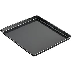 Kaiser Plaque à pâtisserie et Pizza Classic rectangulaire 42 x 37 x 2,5 cm Antiadhésif Acier ausgestellter Bord Distribution Uniforme de la Chaleur