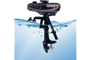 DAIJIUBU Motore Esterno a Benzina per Barche, Raffreddamento Ad Acqua, Fuoribordo (2 Tempi, 3,5 CV)