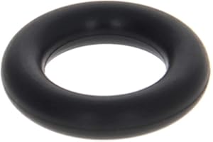Othmro O-ring in gomma fluoruro, diametro 17 mm, diametro 10 mm, larghezza 3,5 mm, guarnizione di tenuta, colore nero, confezione da 10