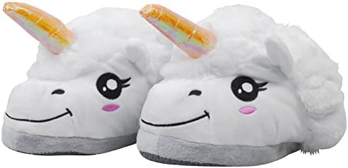 LikeMe Adults and Children Animal Cosplay Costume Pajamas Onesies Kigurumi Sleepwear Jumpsuit Tracksuit white unicorn slipper shoes