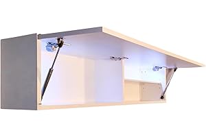 Milionmeblicom Mobilietto Pensile da Bagno Laura Salvaspazio Mobile da Parete Sospeso Armadietto Pieghevole con Apertura Telescopica Mobilietti Illuminazione a LED, Bianco Opaco, 30 x 120 x 23 cm