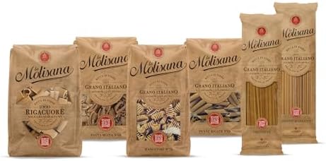 La Molisana - Multipack di Pasta Integrale, Box da 3 Kg con 6 confezioni di pasta, Spaghetto Quadrato, Linguine, Radiatori, Rigacuore, Pasta Mista, Penne Rigate, Grano Italiano, Trafilatura al Bronzo