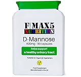 D-Mannose 600mg Per Capsule - 90 Vegetarian Capsules - Urinary Tract & Bladder Support - UK Manufactured to GMP Standard for Consistent High Quality