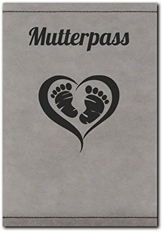 'Maternity Log Cover Vegan Washable Paper Snap Pape with Contrast Stitching