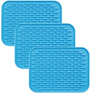 Silicona Pot Holder, secado Mat, salvamanteles, alfombrilla de pan, posavasos, alfombrilla de drenaje para el hogar contador, multiusos cocina rectangular resistente al calor Hot almohadilla