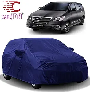 Carigiri Blue Car Body Cover for Toyota Innova(Triple Stitched,Mirror Pocket)(Models-2004, 2005, 2006, 2007, 2008, 2009, 2010, 2011, 2012, 2013, 2014, 2015, 2016)