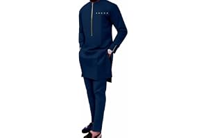 Män Casual Set Afrikansk Traditionell Dashiki Kläder Skjortor Byxor Två Delar Kläder Smal Passform Träningsoverall Kläder