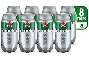 THE TORP Heineken TORP® 8 x 2L Packung - Bierfass kompatibel mit der Bierzapfanlage THE SUB®
