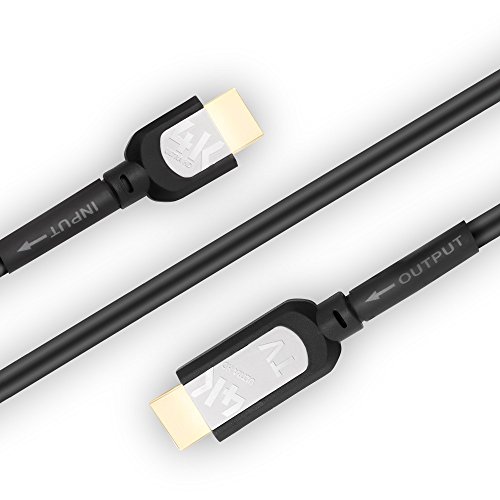 Sentivus 4K HDMI Kabel 7,5m (integrierter Verstärker, Ultra HD, 3D und ARC) auf HDMI 1.3, 1.4 und 2.0 kompatibel mit High Speed Ethernet und 3-fach Schirmung schwarz