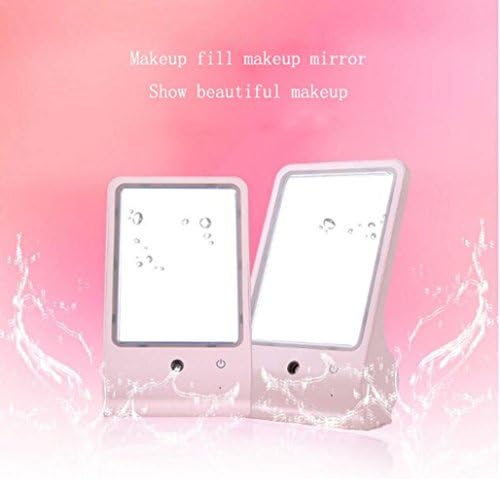 ZT Beauty Replenishment Spray Makeup Mirror Table Lamp USB Makeup Mirror Korean Desktop LED Dressing Night Light