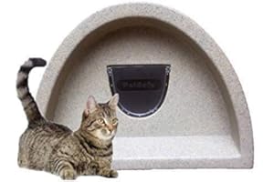 Cosy Cages Weatherproof Outdoor cat shelter/kennel with flap (Sandstone)