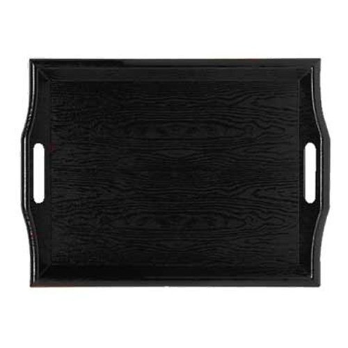 G.E.T. EnterprisesRST-1815-1-M Mahogany 19" x 14.25" Plastic Room Service Tray