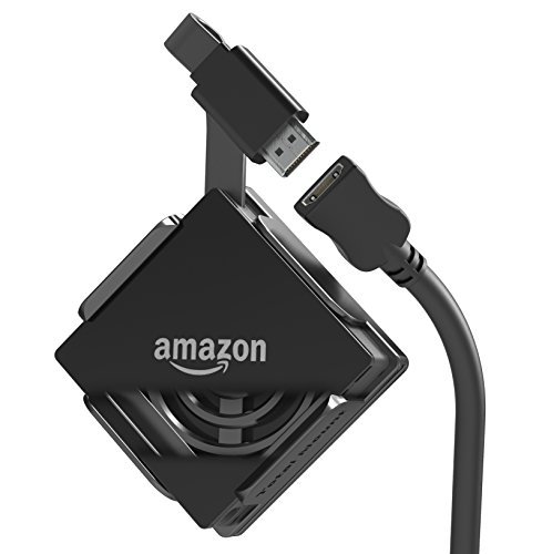 Innovelis TotalMount Halterung für Amazon Fire TV mit 4K Ultra HD | mit intelligentem Wärmemanagement und HDMI-Kabelverlängerung 0,6m | 3 Befestigungsmöglichkeiten | schwarz