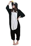 iKneu Pinguin Onesie Jumpsuits Kostuem Pyjama Oberall Hausanzug Kigurum Schlafanzug XL - 