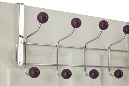 Premier Housewares Türgarderobe, 10 Haken violett - 4