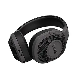 boAt Rockerz 550 Over-Ear Wireless Headphone with Ergonomic Aesthetics, Plush Padded Earcups, Immersive Audio, Bluetooth v5.0 & Upto 20H Playback (Black)