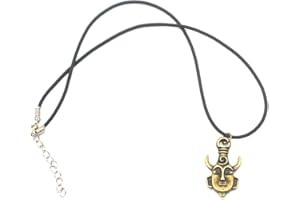 BEAHING Creative Supernatural Dean Winchester Mask Necklace Amulet Demone Villana Collana Gioielli Bronzo, Collana Gioielli