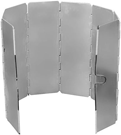 Stove Windscreen, Camping Stove Wind Screen, Superlight Portable Foldable, Tall Compact Stove Windbreak for Solo Stove Backpacking Stoves Camping Stove Butane Stoves Alcohol Stoves, 8 tablets (Aluminum)