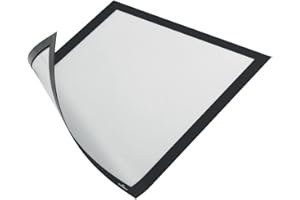 Durable 498801 Marco informativo Duraframe Magnético (A4, marco magnético para superficies metálicas) 1 pieza, negro