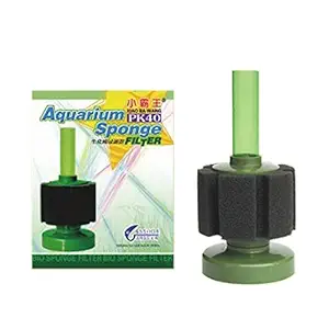 PetzLifeworld Aquarium Black with Green PK Series Bio Sponge Filter for Aquarium Fish Tank (PK-40 (Mini Sponge Suitable for Bowl))