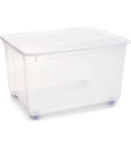 Mini Boîte En Plastique Transparent Fermeture Clips 0,30L X3