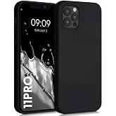 [SİYAH LANSMAN] For iPhone 11 Pro modeli ile uyumlu İ&ccedil;i Kadife Y&uuml;zey Matte Esnek Silikon Kayma Yapmaz Darbe Emici Telefon Kıl