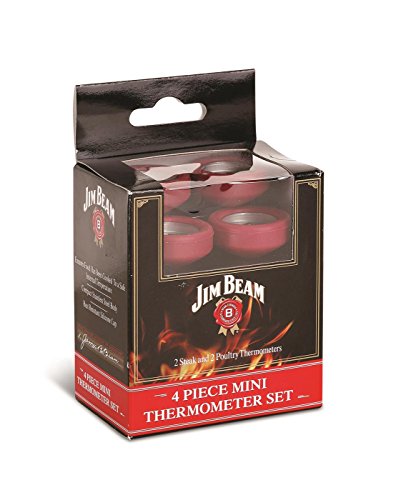 Jim Beam Grillbesteck / Grillzubehör Minithermometer Set, 4 tlg. - 2