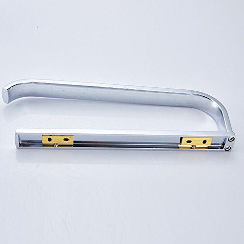 Aothpher 30cm Messing Handtuchhalter extra lang Toilettenpapier -Rack, polierte Chromoberfläche - 4