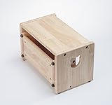 MesaSilla Tritthocker, 2 Stufen, klappbar, 100% Massivholz, Natur, Motiv: Bär - 2