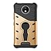 Produktbild SsHhUu Moto C Plus Hülle, Premium Rugged Stoßdämpfung & Staubabweisend Kompletter Schutz Hybrid-Koffer mit Swivel Ständer Telefon Kasten für Motorola Moto C Plus (5.0") (Not fit for Moto C)