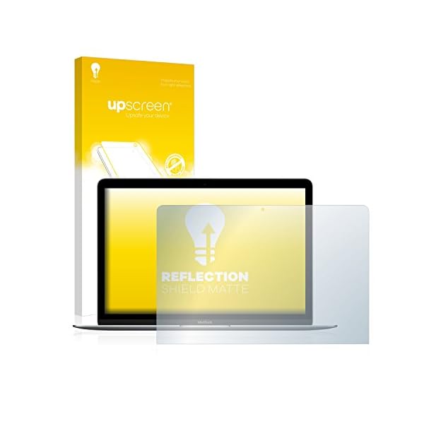 upscreen Anti-Glare Screen Protector compatible with Apple MacBook Retina 12" 2017 – Protection Film Matte