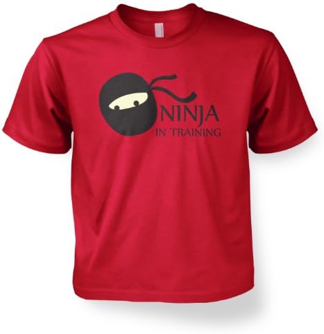 Ninja In Training Kids T-shirt - Red M (7-8)