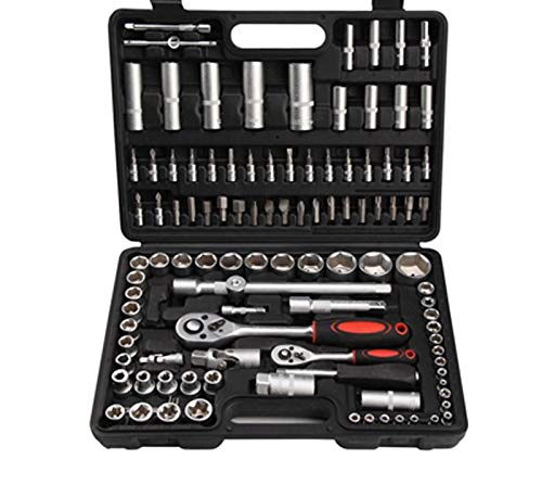 Preisvergleich Produktbild Schwartzmann SCH-108PCS; Steckschlüsselsatz 108Stk 100% professionelle Qualität. Mit mehr als 100 Teilen aus Chrom-Vanadium-Stahl