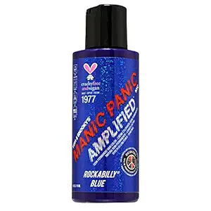 Manic Panic Amplified Rockabilly Semi Permanent Hair Colour Cream, Blue, 113g