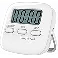 Ronest Digital Large Digit Kitchen Timer with Alarm |Stop Watch Timer for Study Table |Laboratory Timer |Kitchen Timer with Magnetic Stand (White)