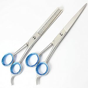 5" Professional Saloon Hairdressing Hair Cutting Thinning Barber Scissor thinner Set - Image 2