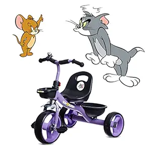 Kiwicool Kids Super-Duper Cool Tricycle with Cute Bell and Basket (3 to 6 Years, Purple)