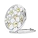 La Vogue Perfume Daisy Pattern Women Portable Makeup Compact Mirror Purse Handbag Mirror(7*7cm)
