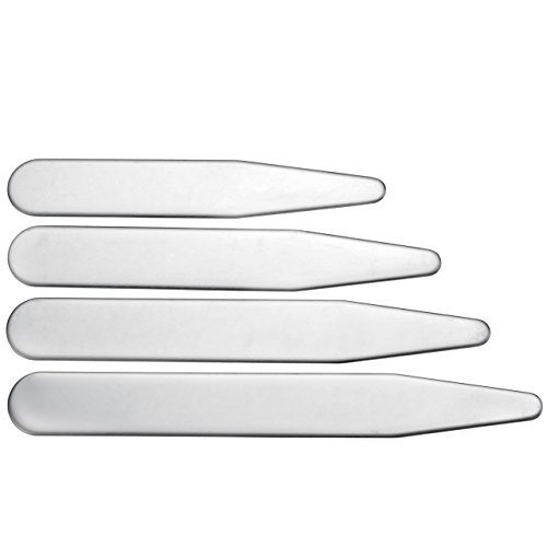 PiericngJ 8/36/40 STK. Herren Metall Metallic Kragenstäbchen Set Kragen Stäbchen Kragenstege Collar Stays für Herren Hemd, 4 Größe